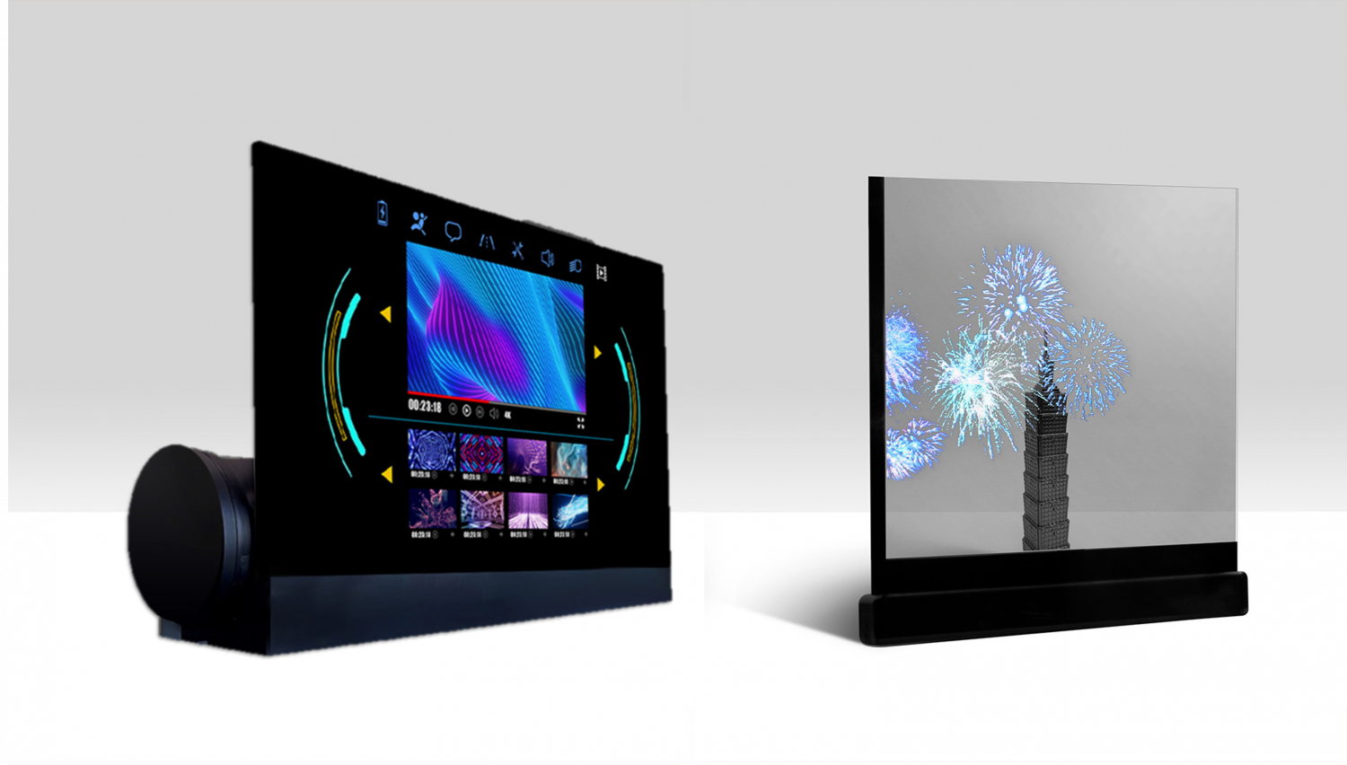 可卷式、折迭性、高透明